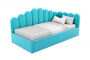 Кровать угловая Лилу интерьерная +основание/ПМ/бельевое дно (120х200) 1 кат. ткани в Сысерти - sysert.mebel-74.com | фото