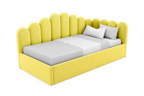 Кровать угловая Лилу интерьерная +основание/ПМ/бельевое дно (80х200) в Сысерти - sysert.mebel-74.com | фото