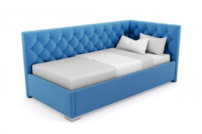 Кровать угловая Виола интерьерная +основание (120х200) 1 кат. ткани в Сысерти - sysert.mebel-74.com | фото