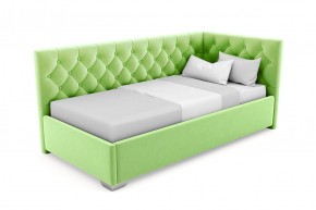 Кровать угловая Виола интерьерная +основание/ПМ/бельевое дно (120х200) в Сысерти - sysert.mebel-74.com | фото