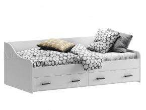 ВЕГА NEW Кровать 900 с настилом ЛДСП (Белый глянец/белый) в Сысерти - sysert.mebel-74.com | фото