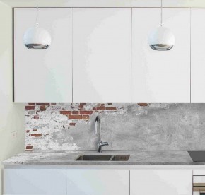 Кухонный фартук со столешницей (А-01) в едином стиле (3050 мм) в Сысерти - sysert.mebel-74.com | фото