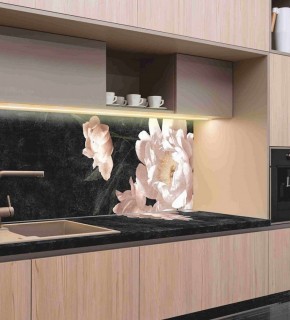 Кухонный фартук со столешницей (А-05) в едином стиле (3050 мм) в Сысерти - sysert.mebel-74.com | фото
