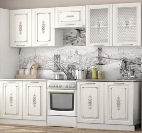Кухонный гарнитур 2.2 м "Велес" (белый/сандал белый) в Сысерти - sysert.mebel-74.com | фото