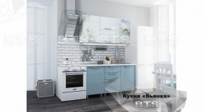 Кухонный гарнитур Бьянка 1.5 (БТС) Голубые блёстки М31 в Сысерти - sysert.mebel-74.com | фото