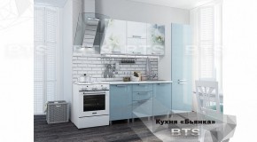 Кухонный гарнитур Бьянка 2.1 (БТС) Голубые блёстки М31 в Сысерти - sysert.mebel-74.com | фото