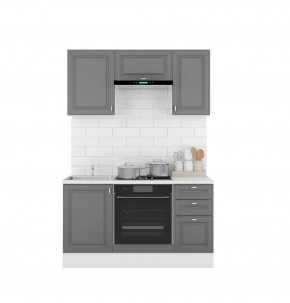Кухонный гарнитур Ева 1500 Графит софт (модульный) в Сысерти - sysert.mebel-74.com | фото