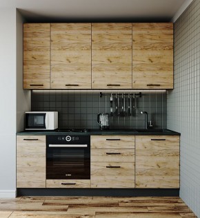 Кухонный гарнитур Крафт 2200 (Стол. 26мм) в Сысерти - sysert.mebel-74.com | фото