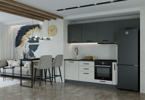 Кухонный гарнитур Лофт 2550 (Стол. 38мм) в Сысерти - sysert.mebel-74.com | фото