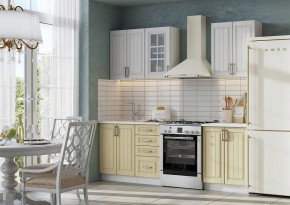 Кухонный гарнитур Лондон 1600 (белый/белый/дуб крем) в Сысерти - sysert.mebel-74.com | фото