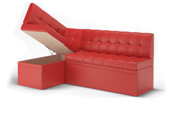 Диван угловой Остин со спальным местом Reex Red в Сысерти - sysert.mebel-74.com | фото