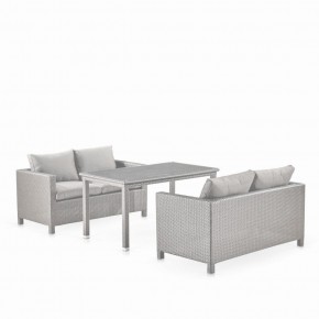 Обеденный комплект плетеной мебели с диванами T256C/S59C-W85 Latte в Сысерти - sysert.mebel-74.com | фото