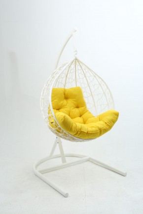 Подвесное кресло Бароло (белый/желтый) в Сысерти - sysert.mebel-74.com | фото