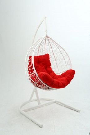 Подвесное кресло Бароло (белый/красный) в Сысерти - sysert.mebel-74.com | фото