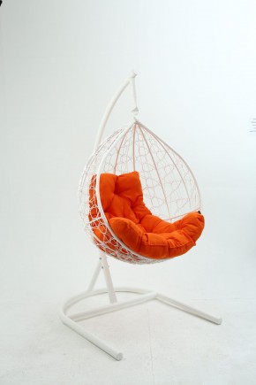 Подвесное кресло Бароло (белый/оранжевый) в Сысерти - sysert.mebel-74.com | фото