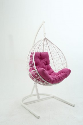 Подвесное кресло Бароло (белый/розовый) в Сысерти - sysert.mebel-74.com | фото