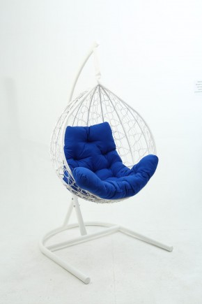 Подвесное кресло Бароло (белый/синий) в Сысерти - sysert.mebel-74.com | фото