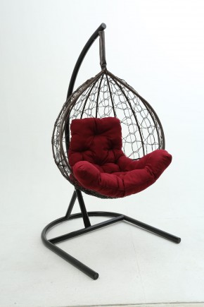 Подвесное кресло Бароло (коричневый/бордо) в Сысерти - sysert.mebel-74.com | фото