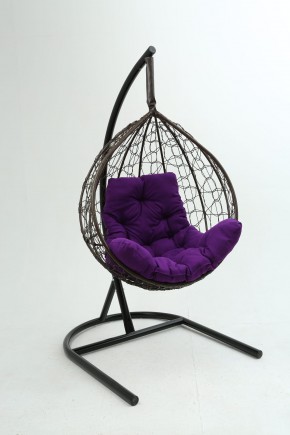 Подвесное кресло Бароло (коричневый/фиолетовый) в Сысерти - sysert.mebel-74.com | фото