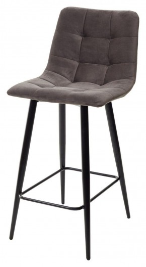 Полубарный стул CHILLI-QB графит #14, велюр / черный каркас (H=66cm) М-City в Сысерти - sysert.mebel-74.com | фото