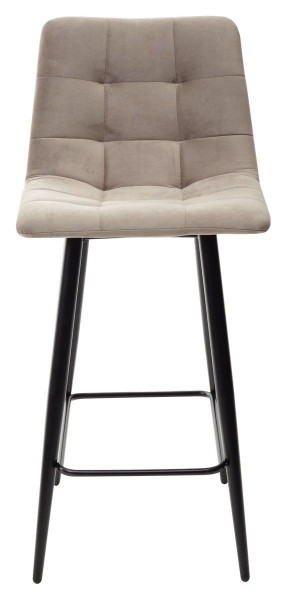 Полубарный стул CHILLI-QB латте #25, велюр / черный каркас (H=66cm) М-City в Сысерти - sysert.mebel-74.com | фото