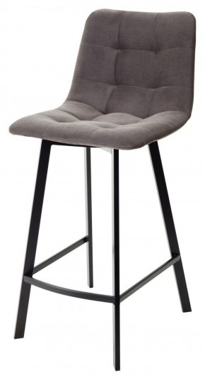 Полубарный стул CHILLI-QB SQUARE графит #14, велюр / черный каркас (H=66cm) М-City в Сысерти - sysert.mebel-74.com | фото