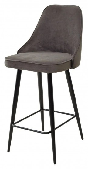 Полубарный стул NEPAL-PB ГРАФИТ #14, велюр/ черный каркас (H=68cm) М-City в Сысерти - sysert.mebel-74.com | фото