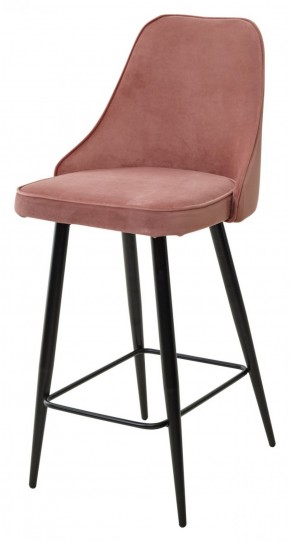 Полубарный стул NEPAL-PB РОЗОВЫЙ #15, велюр/ черный каркас (H=68cm) М-City в Сысерти - sysert.mebel-74.com | фото