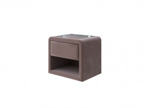 PROxSON Тумба Cube (Ткань: Велюр Shaggy Chocolate) 52x41 в Сысерти - sysert.mebel-74.com | фото