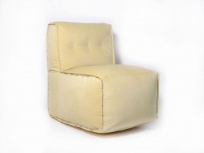 Прямое модульное бескаркасное кресло Комфорт (Желтый велюр) в Сысерти - sysert.mebel-74.com | фото