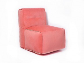Прямое модульное бескаркасное кресло Комфорт (Персик велюр) в Сысерти - sysert.mebel-74.com | фото