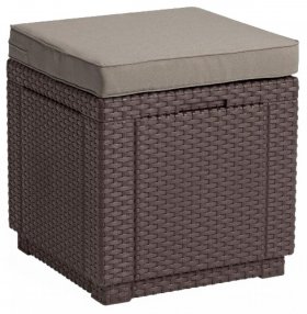 Пуфик Куб с подушкой (Cube with cushion) графит - прохладный серый в Сысерти - sysert.mebel-74.com | фото