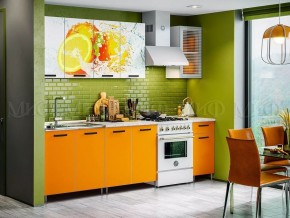 РИО-1 ЛДСП Кухонный гарнитур 2,0 м с фотопечатью Апельсин в Сысерти - sysert.mebel-74.com | фото