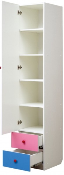 Шкаф 1-но дверный с ящиками и фотопечатью Совята 1.1 (400) в Сысерти - sysert.mebel-74.com | фото