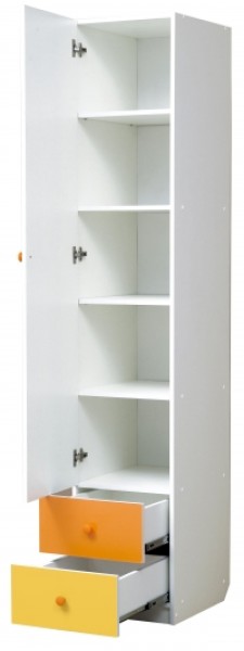 Шкаф 1-но дверный с ящиками и зеркалом Радуга (400) в Сысерти - sysert.mebel-74.com | фото