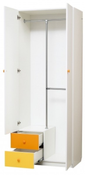 Шкаф 2-х дверный с ящиками и зеркалом Радуга (800) в Сысерти - sysert.mebel-74.com | фото