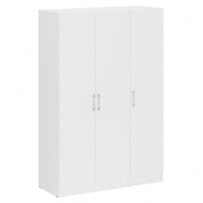Шкаф 2-х створчатый + Пенал Стандарт, цвет белый, ШхГхВ 135х52х200 см., универсальная сборка в Сысерти - sysert.mebel-74.com | фото