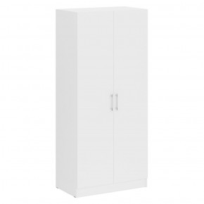Шкаф 2-х створчатый + Пенал Стандарт, цвет белый, ШхГхВ 135х52х200 см., универсальная сборка в Сысерти - sysert.mebel-74.com | фото