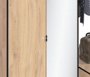 Шкаф 2х дверный с зеркалом Лофт СБ-3111 (Дуб Минерва) в Сысерти - sysert.mebel-74.com | фото