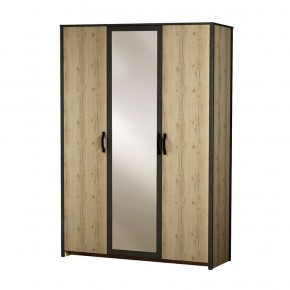 Шкаф 3-дверный с зеркалом №885 Гранж в Сысерти - sysert.mebel-74.com | фото
