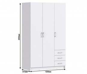Шкаф 3 дверный Терра СБ-2797 (Белый) в Сысерти - sysert.mebel-74.com | фото