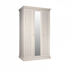 Шкаф 3-х дверный для платья и белья (1 зеркало) Амели штрих-лак (АМШ1/3) в Сысерти - sysert.mebel-74.com | фото