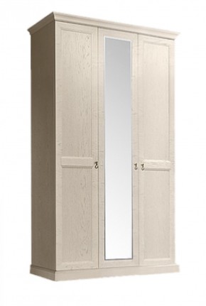 Шкаф 3-х дверный (с зеркалом) для платья и белья Венеция дуб седан (ВНШ1/3) в Сысерти - sysert.mebel-74.com | фото