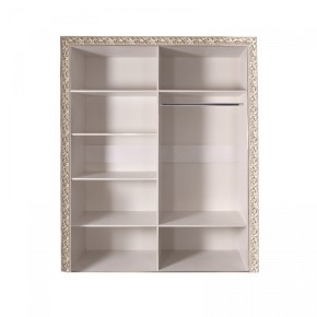 Шкаф 4-х дв. без зеркал Тиффани Premium черная/серебро (ТФШ2/4(П) в Сысерти - sysert.mebel-74.com | фото