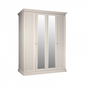 Шкаф 4-х дверный для платья и белья (2 зеркала) Амели штрих-лак (АМШ1/4) в Сысерти - sysert.mebel-74.com | фото