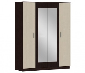 Шкаф 4х дверный с зеркалами Уют СБ-2750/1.Н (Венге/Паллада) в Сысерти - sysert.mebel-74.com | фото