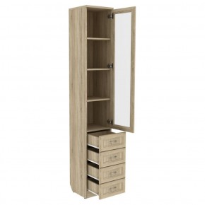 Шкаф для книг с ящиками узкий арт. 205 в Сысерти - sysert.mebel-74.com | фото