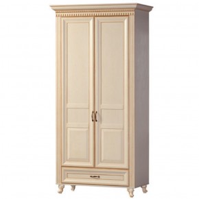 Шкаф для одежды 2-х дверный №471 Марлен Кремовый белый в Сысерти - sysert.mebel-74.com | фото