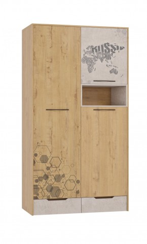 Шкаф для одежды 3 двери и 2 ящика Шк134.0 ДС Стэнфорд в Сысерти - sysert.mebel-74.com | фото
