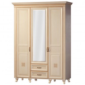 Шкаф для одежды 3-х дверный №470 Марлен Кремовый белый в Сысерти - sysert.mebel-74.com | фото